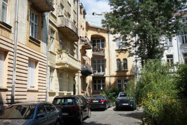 Eski şehir Lviv 'de.