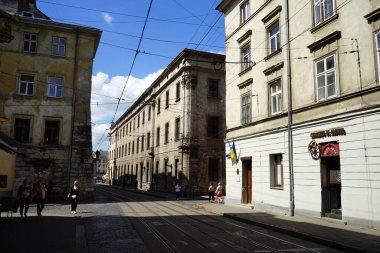 Lviv şehrindeki eski binalar