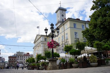 Eski şehir Lviv 'in manzarası, Ukrayna