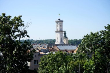 Lviv eski şehir görünümünü