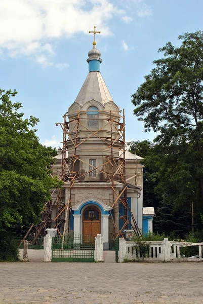 重建中的一座旧教堂 — 图库照片