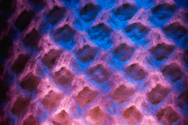 Primer Plano Suave Textil Esponjoso Tejido Abstracto Con Textura Punto — Foto de Stock