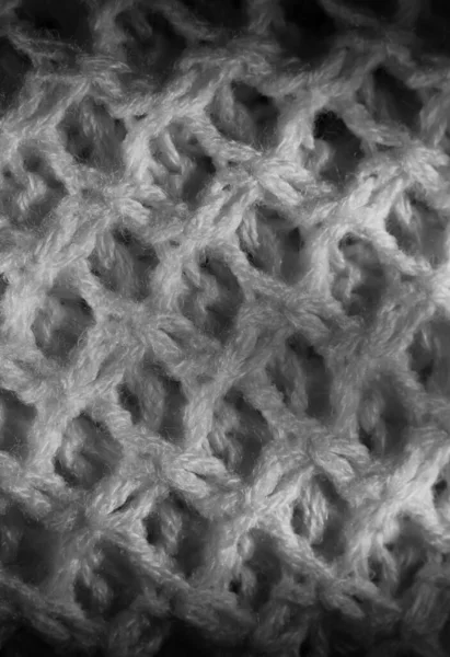 Nahaufnahme Aus Flauschig Weichem Textil Abstrakter Stoff Mit Strickstruktur Für — Stockfoto