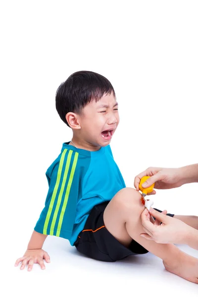 Portrait of a little asian boy (thai) crying — Stock Photo, Image