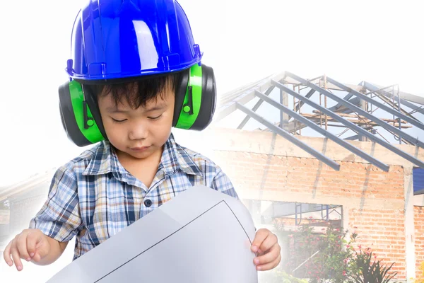 Sueño de la futura carrera del niño (ingeniero ) —  Fotos de Stock