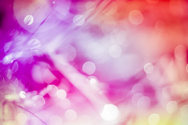 Twinkling lights vivid color blurred natural bokeh — Stock Photo, Image