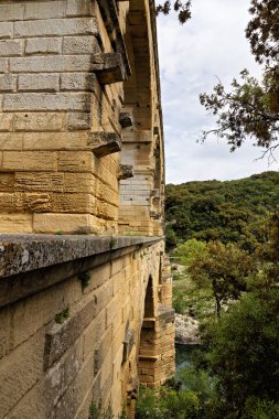 Ünlü, tarihi Pont du Gard su kemeri, Gard departmanı, Provence, Fransa