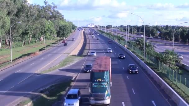 Footage High Way Frsc Junction Abuja Nigeria — Stock video