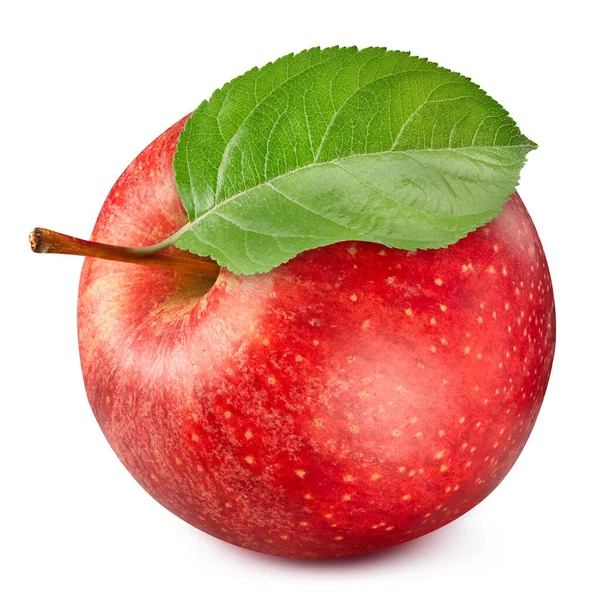 Een Rode Appel Appel Volledige Macro Schieten Fruit Gezond Voedselingrediënt — Stockfoto