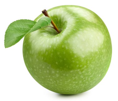 elma beyaz arkaplanda izole edildi