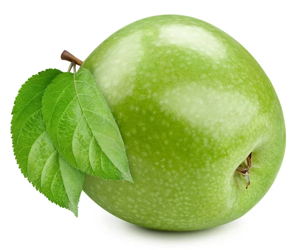Jabłko pełne makro pędów owoców — Zdjęcie stockowe