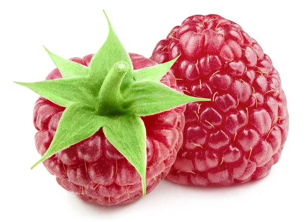 라즈베리 배경에 Raspberries Clipping Path 프로페셔널 스튜디오 — 스톡 사진