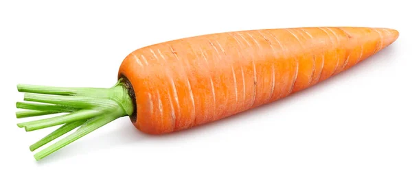 Isolato Vegetale Carota Carota Intera Bianco Carota Percorso Ritaglio Ritocco — Foto Stock