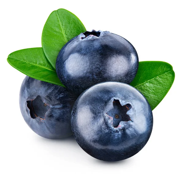 Mirtilo Isolado Fundo Branco Blueberry Metade Foto Estúdio Macro Mirtilo — Fotografia de Stock