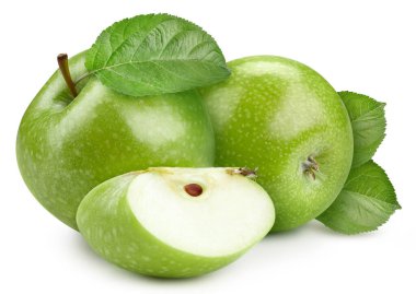 Yapraklı yalıtılmış elma