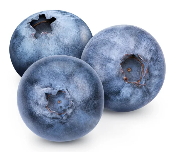 Bosbessen Fruit Bosbessen Geïsoleerd Witte Achtergrond Blauwe Bessen Knippad — Stockfoto