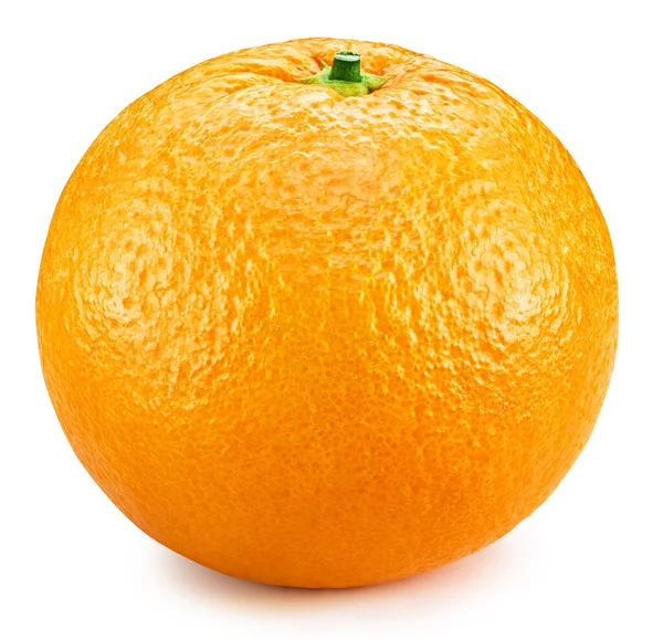 Apelsin Orange Isolerad Vit Bakgrund Klippning Väg Organisk Orange Makro — Stockfoto