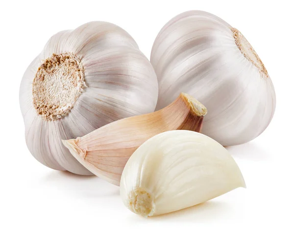 Garlic isolated on white background — Stock Photo, Image