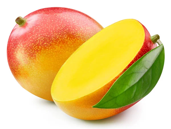 Sugoso mango isolato su sfondo bianco — Foto Stock