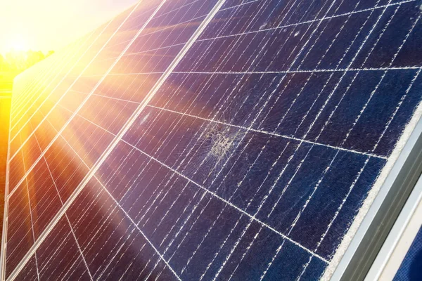 Pannello Solare Fonte Energia Elettrica Alternativa Concetto Risorse Sostenibili Questo — Foto Stock