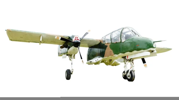 Vieux avions de combat sur fond blanc — Photo