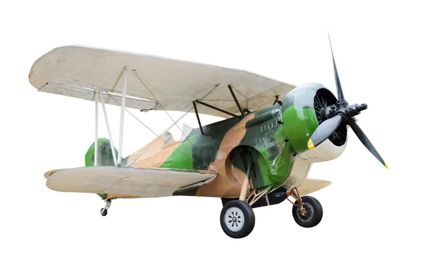 Aviones de combate antiguos sobre fondo blanco — Foto de Stock