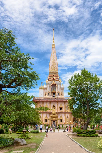 Wat Chalong or Wat Chaitaram Temple — Stok fotoğraf