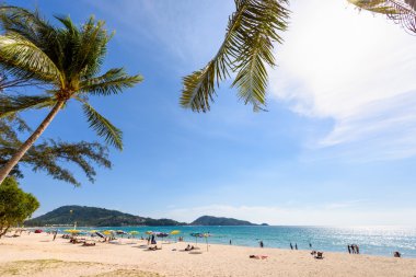 Güzel manzara şapka Patong Beach