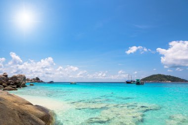 Güzel plaj Mu Koh Similan, Tayland Koh Miang