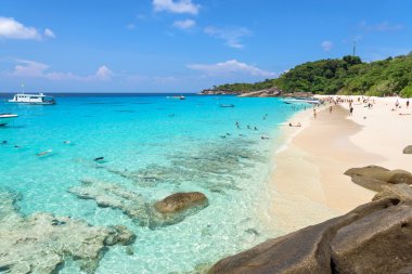 Güzel plaj Mu Koh Similan, Tayland Koh Miang