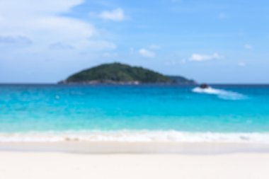 Deniz ve plaj arka plan bulanıklık