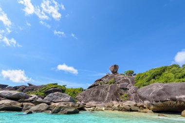 Tayland Similan Adaları kaya sembolü