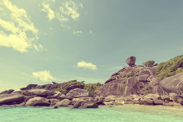 Vintage tarzı rock simge Similan Adaları — Stok fotoğraf