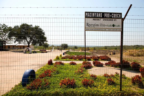 Sabi Sabi Afrika Selatan Mei 2012 Kosong Menutup Gedung Sekolah — Stok Foto