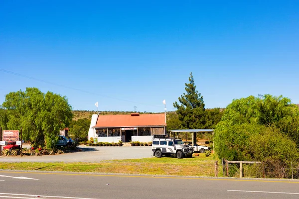 Karoo Afrique Sud Mars 2019 Old Land Rover Defender Stationné — Photo