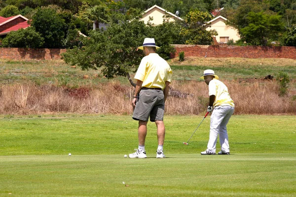 Johannesburg Güney Afrika Ekim 2008 Amatör Golfçüler Eğlenmek Için Golf — Stok fotoğraf