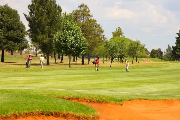 Johannesburgo Sudáfrica Octubre 2008 Golfistas Aficionados Jugando Una Ronda Golf —  Fotos de Stock