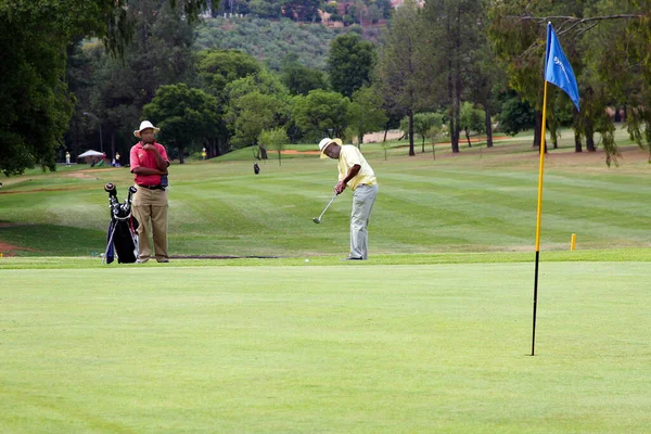 Johannesburgo Sudáfrica Octubre 2008 Golfistas Aficionados Jugando Una Ronda Golf — Foto de Stock