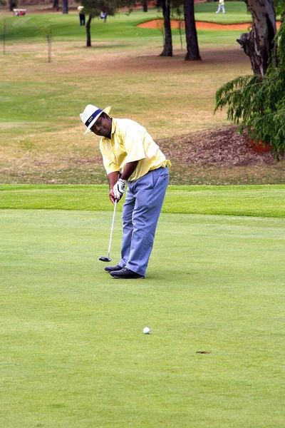 Johannesburgo Sudáfrica Octubre 2008 Golfistas Aficionados Jugando Una Ronda Golf —  Fotos de Stock