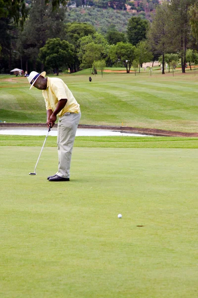 Johannesburgo Sudáfrica Octubre 2008 Golfistas Aficionados Jugando Una Ronda Golf —  Fotos de Stock