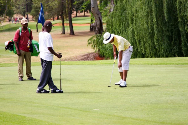 Joanesburgo África Sul Outubro 2008 Golfistas Amadores Jogando Uma Partida — Fotografia de Stock