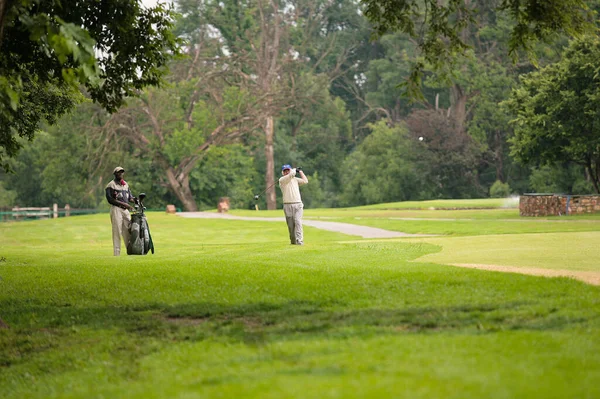 Johannesburgo Sudáfrica Noviembre 2009 Golfistas Aficionados Jugando Una Ronda Golf —  Fotos de Stock
