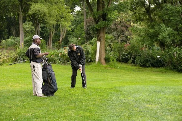Joanesburgo África Sul Novembro 2009 Golfistas Amadores Jogando Uma Partida — Fotografia de Stock