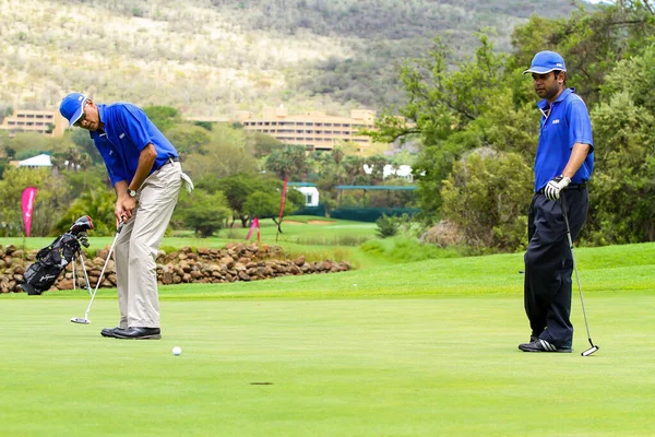 Sun City África Sul Outubro 2012 Golfistas Amadores Jogando Uma — Fotografia de Stock