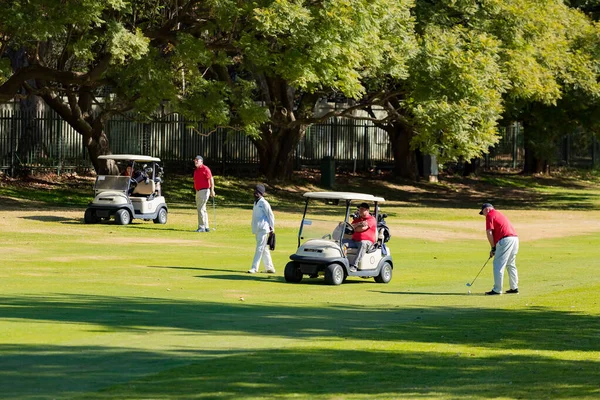 Johannesburgo Sudáfrica Junio 2018 Golfistas Aficionados Jugando Una Ronda Golf —  Fotos de Stock