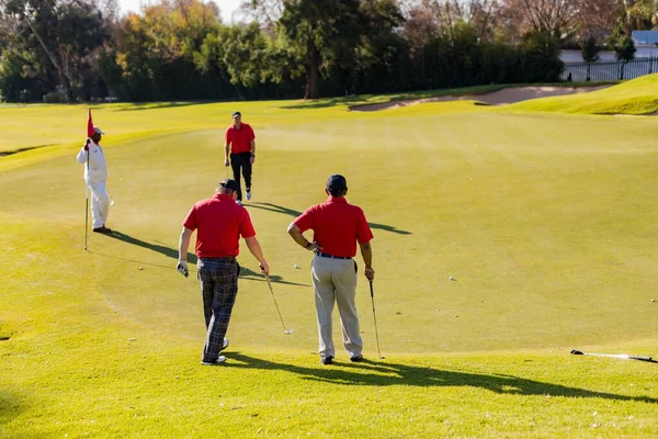 Johannesburgo Sudáfrica Junio 2018 Golfistas Aficionados Jugando Una Ronda Golf —  Fotos de Stock