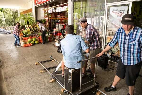 Johannesburg Zuid Afrika Februari 2014 Achter Schermen Locatie Met Medewerking — Stockfoto