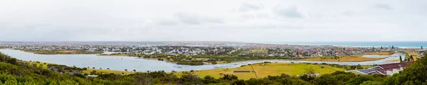 Panoramic Elevated view of Sandvlei lake in Muizenberg, False Bay Cape Town, South Africa