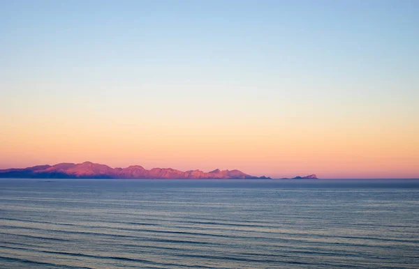 Panoramisch Uitzicht False Bay Kaapstad Bij Zonsondergang — Stockfoto