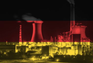 Alman Ulusal Bayrak Kaplama Enerji Üretimi ve Fosil Yakıt Kullanımı ile Kömür Ateşli Enerji Santrali 